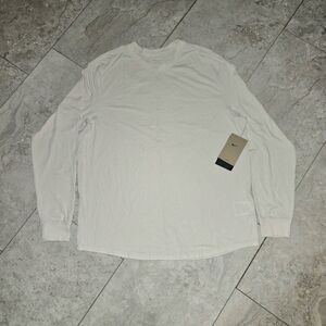 Nike Women's One Relaxed Off White Long Sleeve Tee